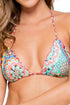 Luli Fama Mariposita Caribeña Crystallized Wavey Triangle Top